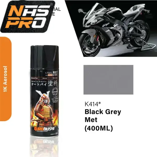 K414* -Black Grey Met